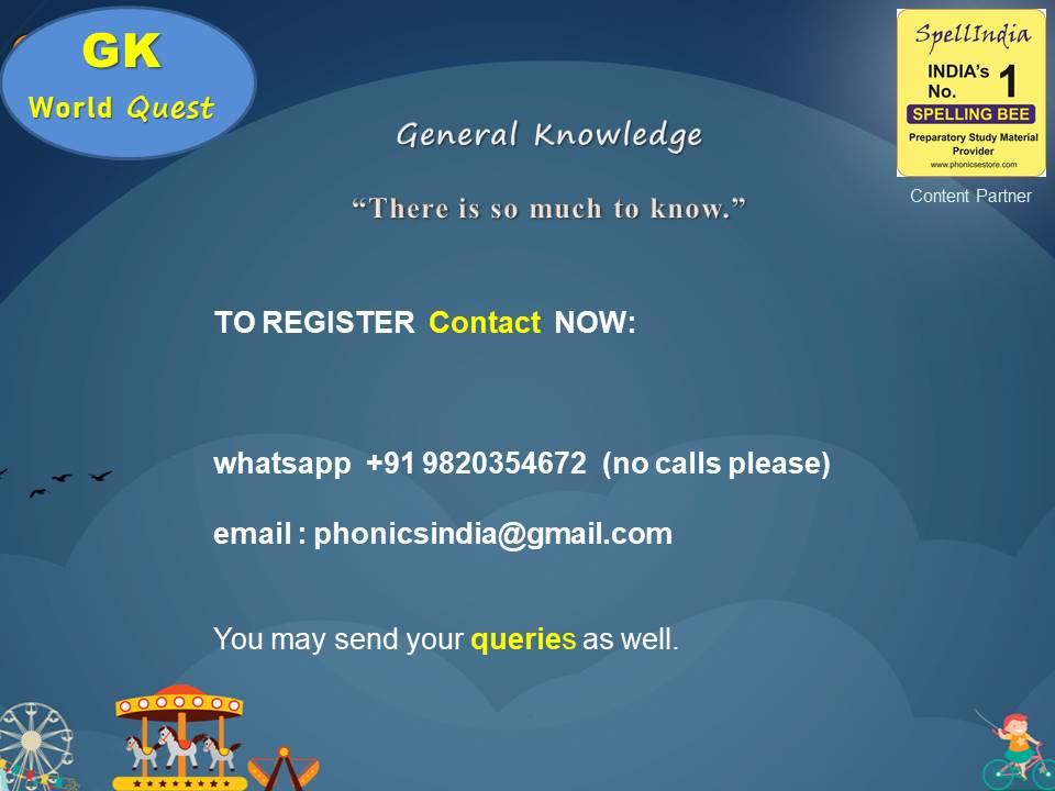 GK Class Questions Answers for Children - Class 2 3 4 5 